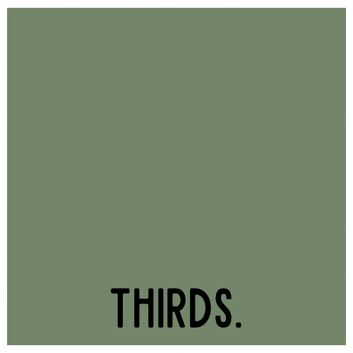 THIRDS.