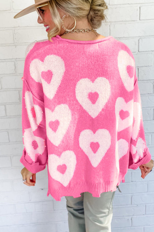 HEARTS + PEARLS SWEATER