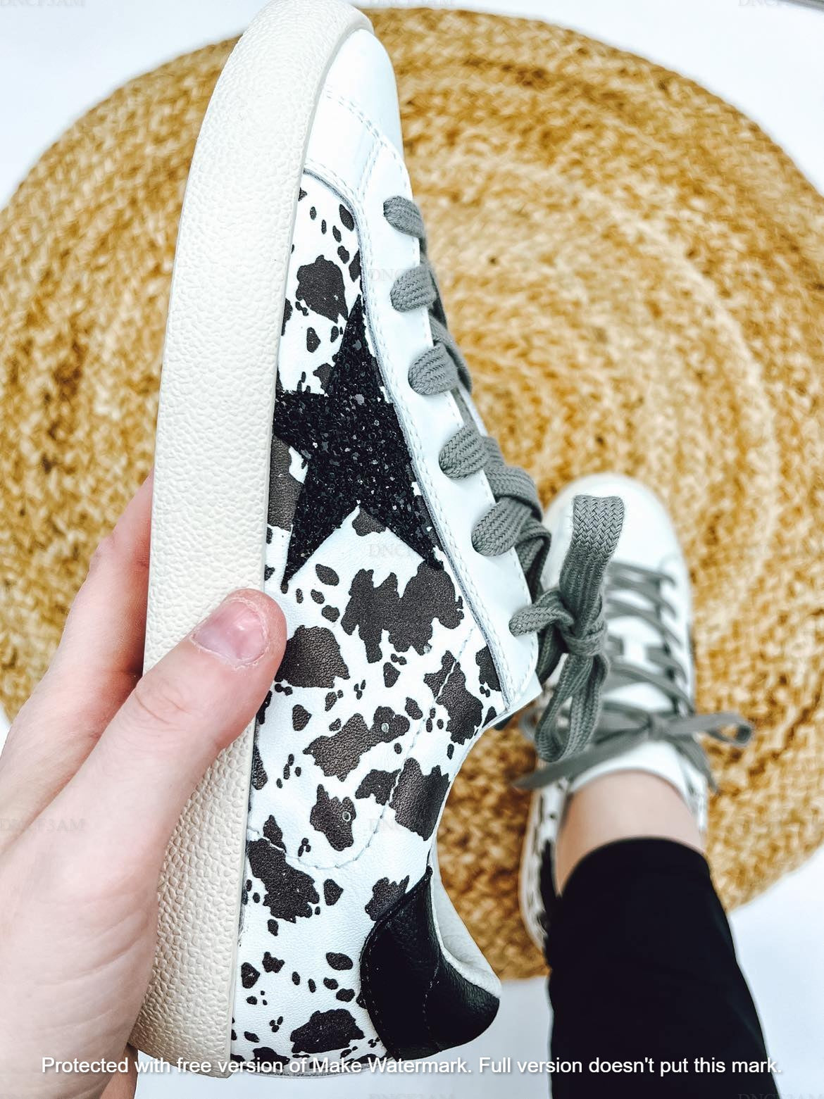 COW + LEOPARD STAR SNEAKS