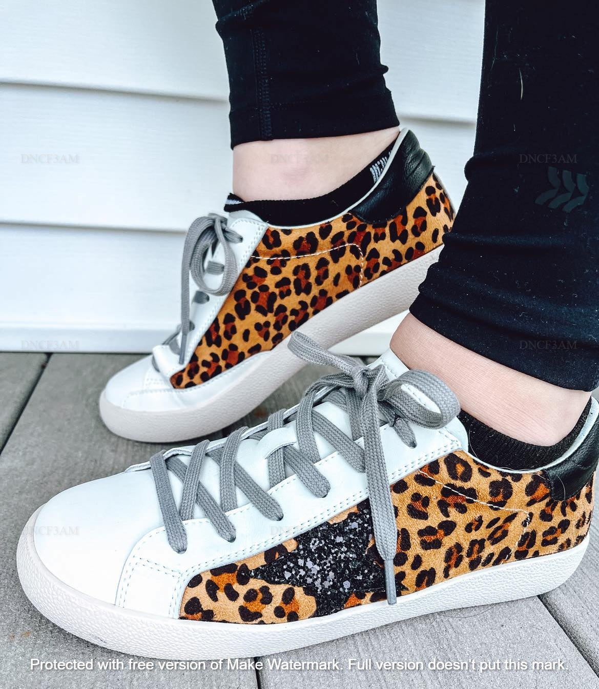 COW + LEOPARD STAR SNEAKS