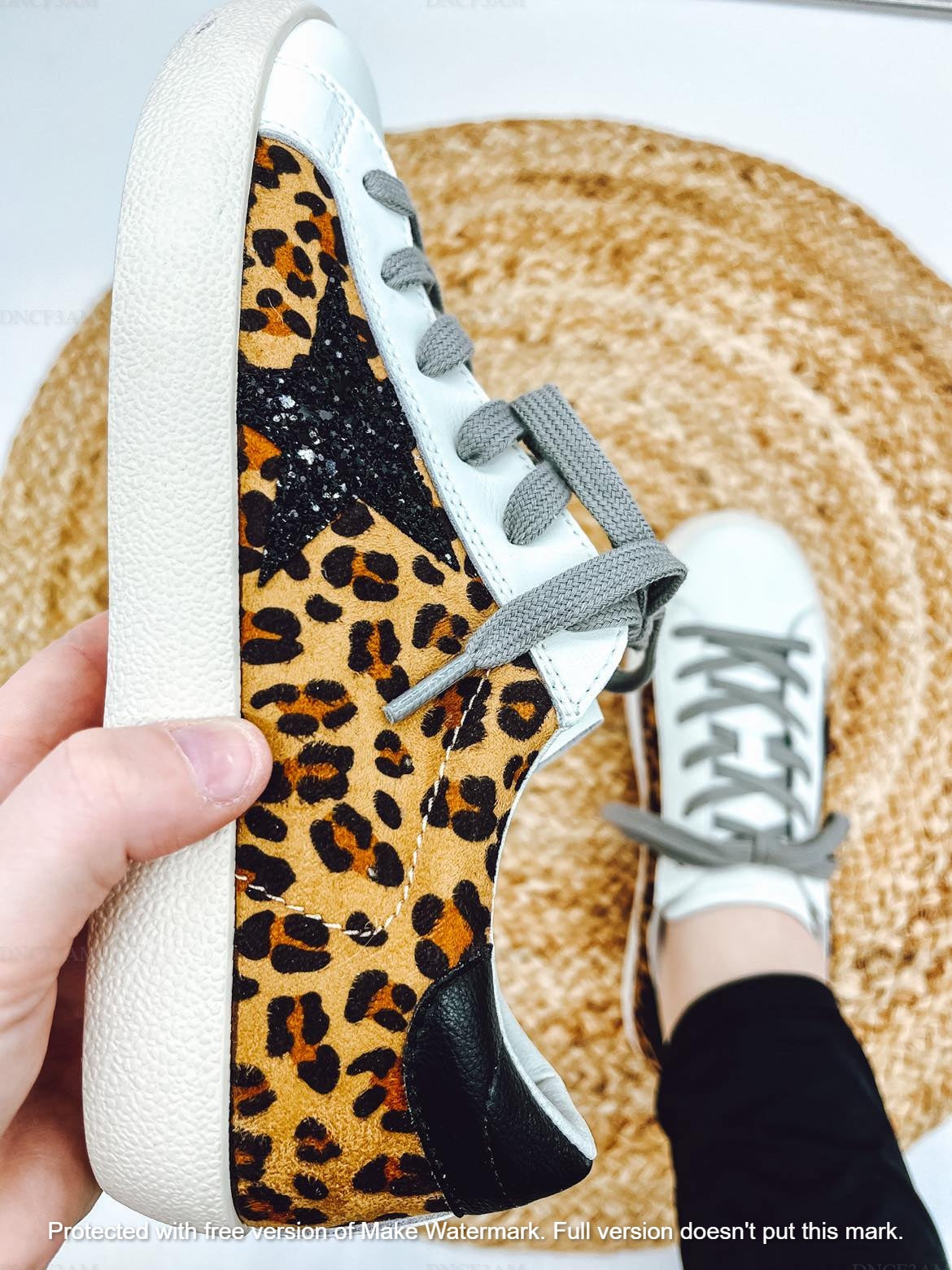 COW + LEOPARD STAR SNEAKS