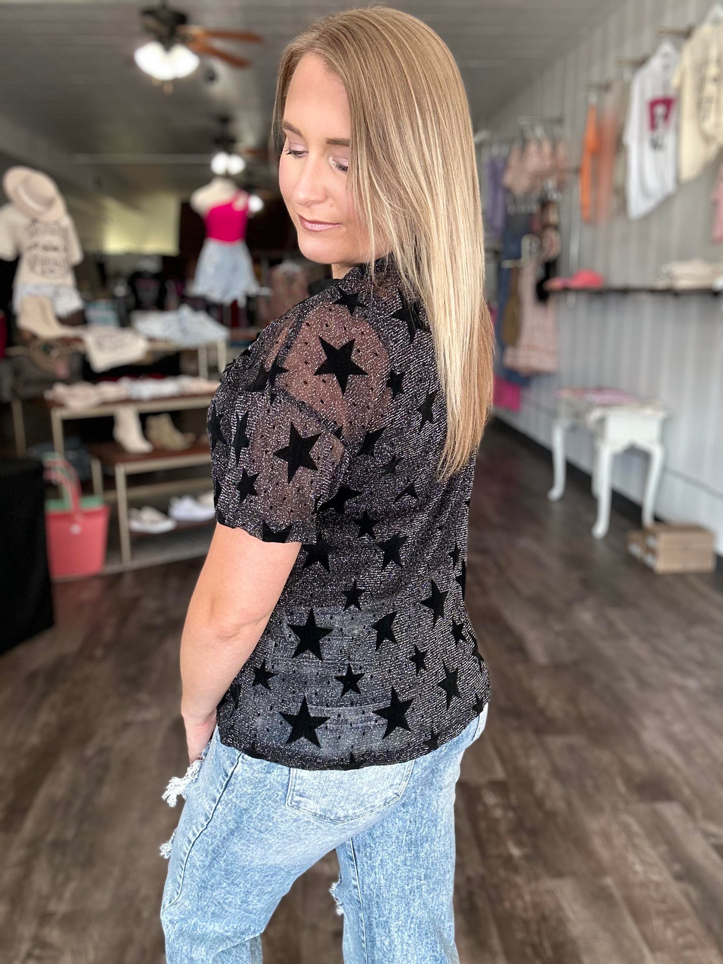 SHEER STAR SHIRT