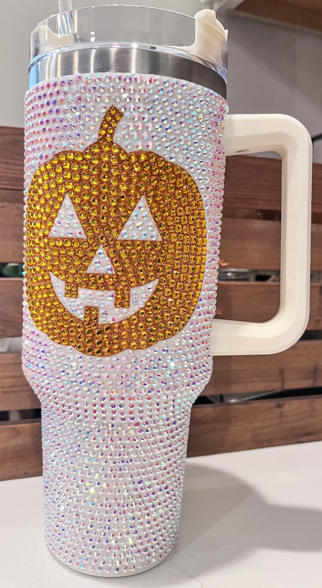 SPOOKY GLITTER TUMBLERS