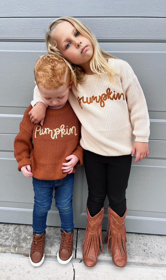 “PUMPKIN” KIDS SWEATER