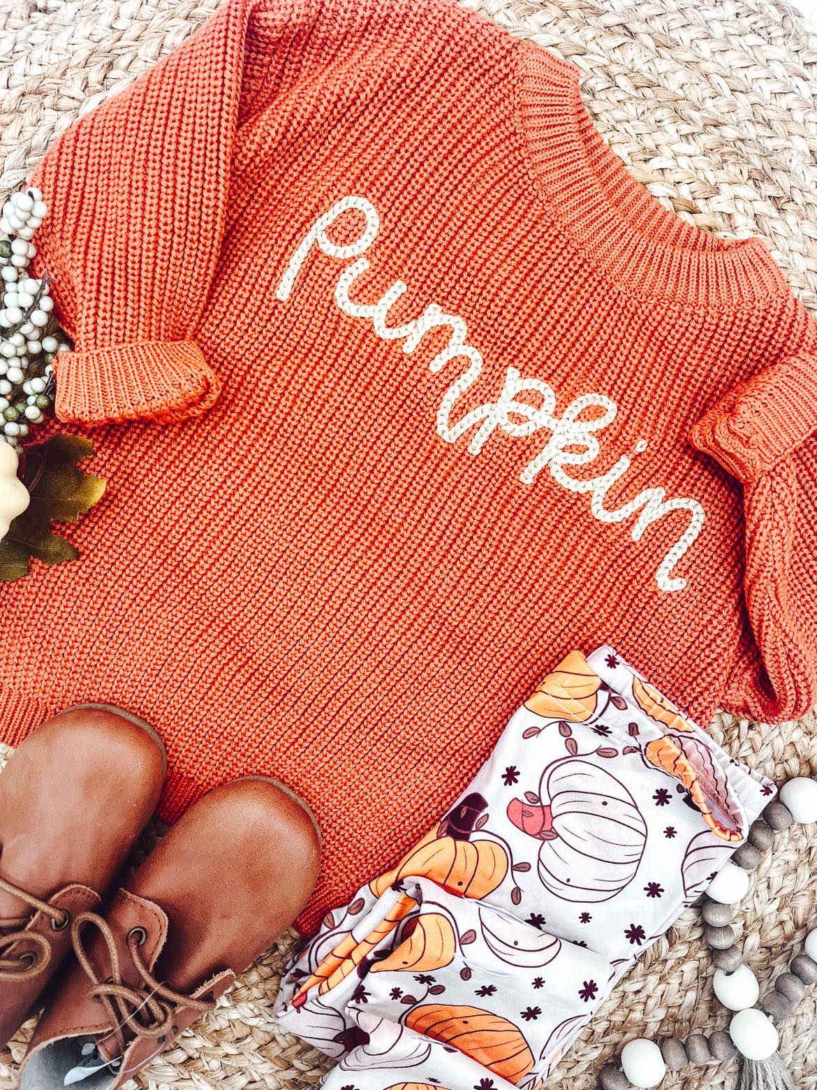 “PUMPKIN” KIDS SWEATER