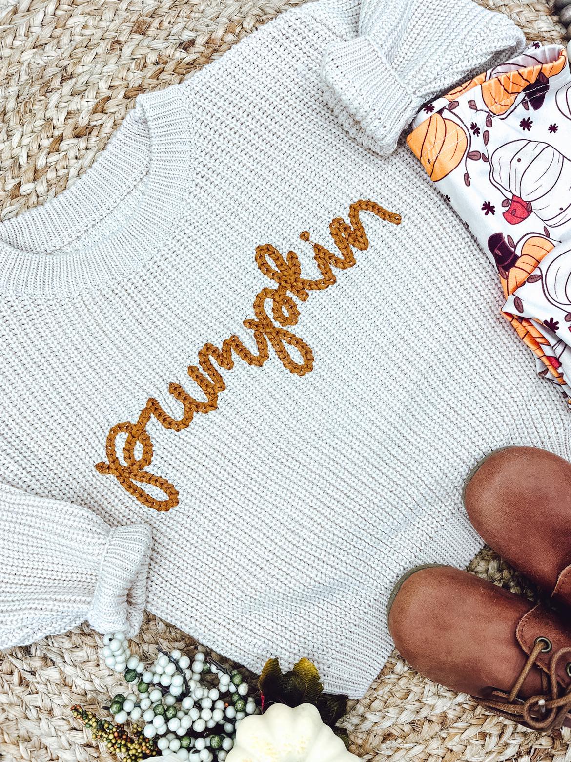 “PUMPKIN” KIDS SWEATER