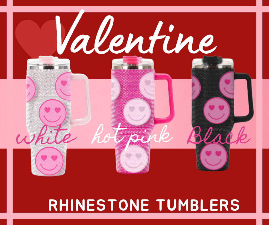 VALENTINE’S DAY RHINESTONE TUMBLER