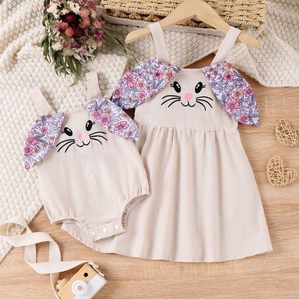 BEAUTIFUL BUNNY ROMPER OR DRESS