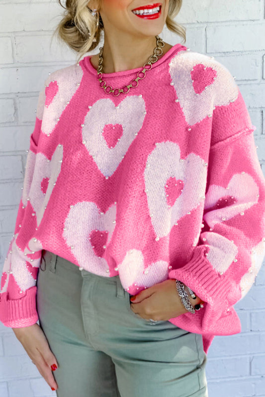 HEARTS + PEARLS SWEATER