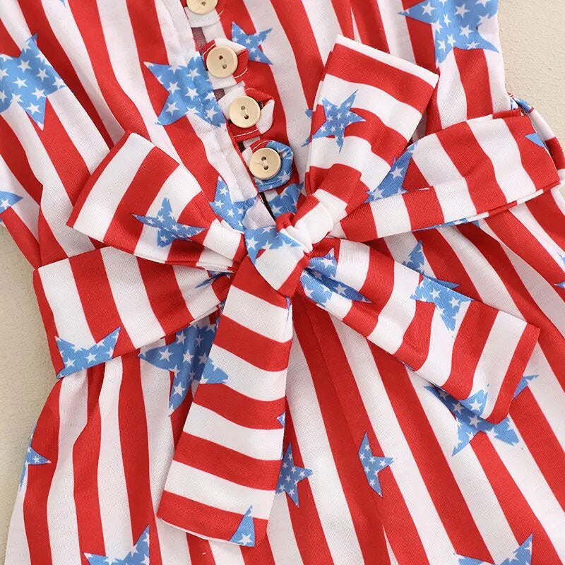 PATRIOTIC GIRLS’ ROMPER