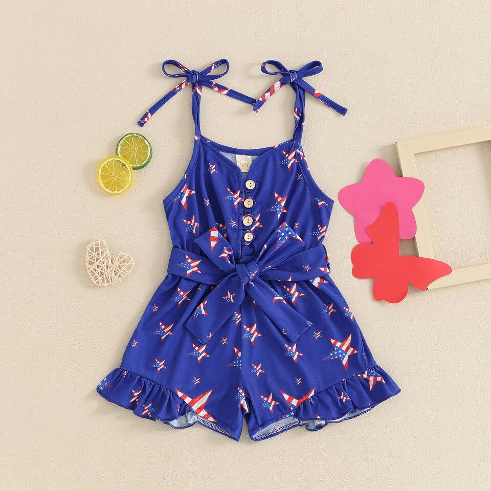 PATRIOTIC GIRLS’ ROMPER