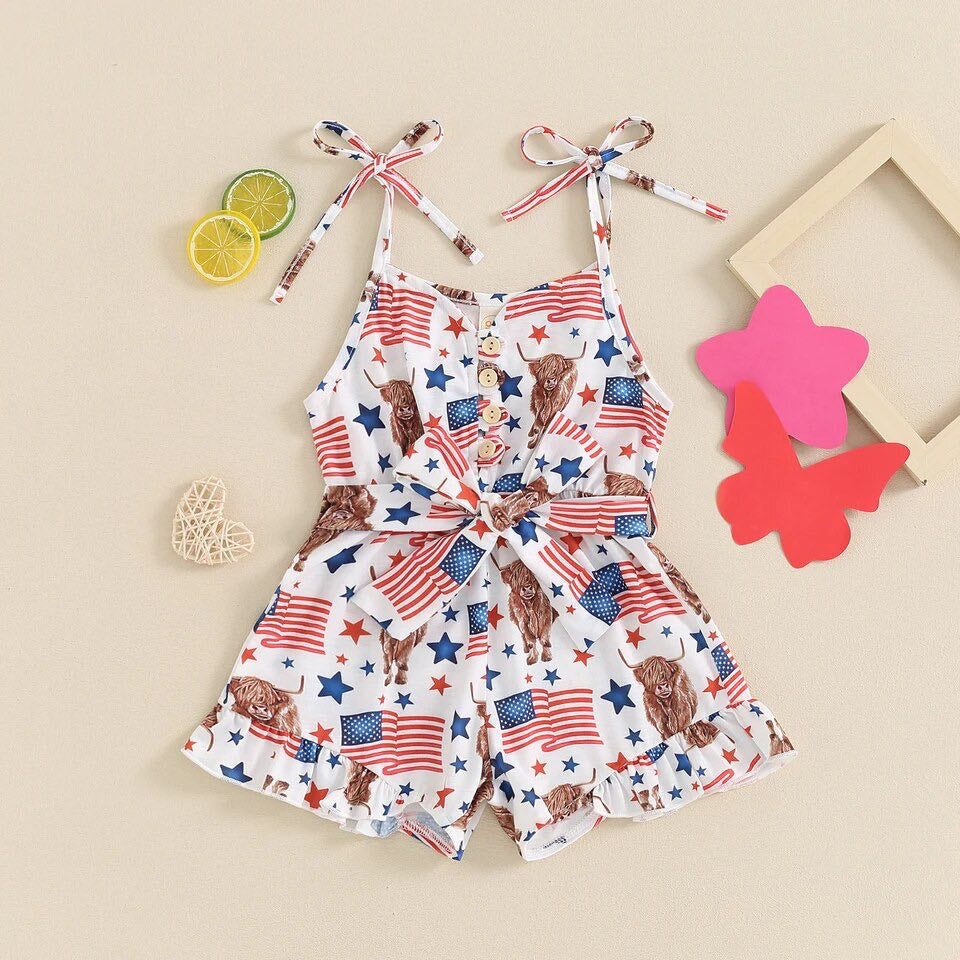 PATRIOTIC GIRLS’ ROMPER