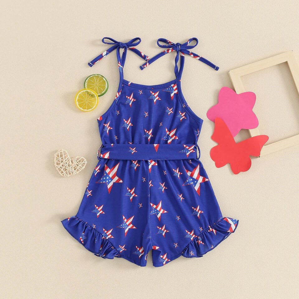 PATRIOTIC GIRLS’ ROMPER