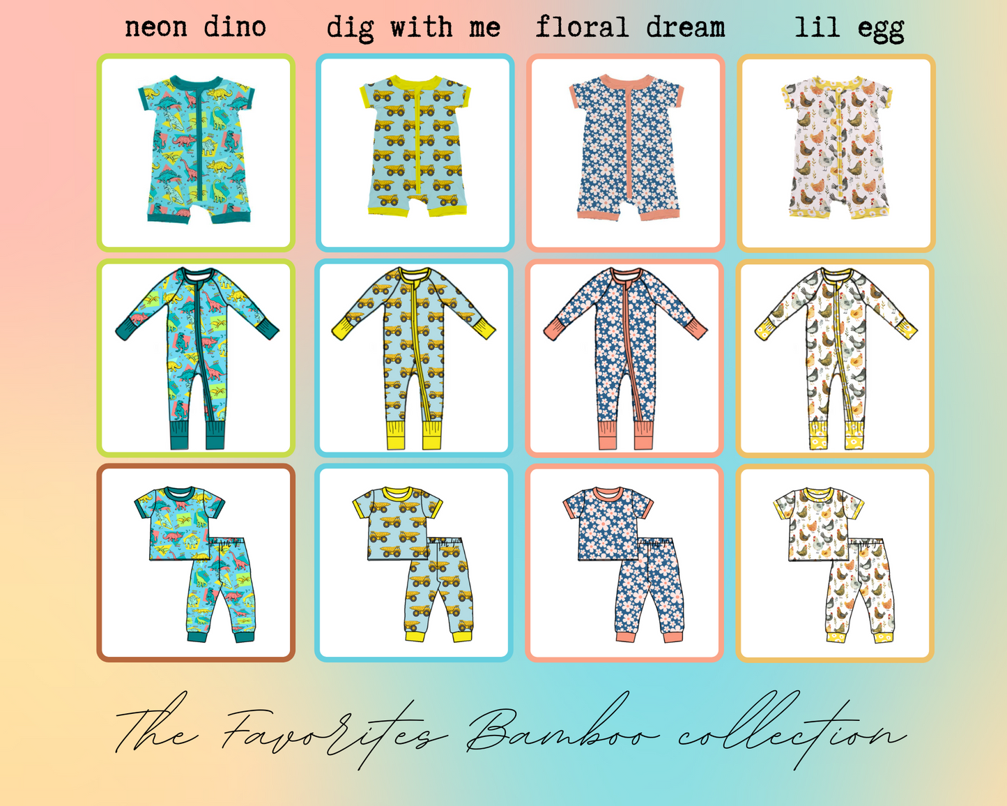 THE FAVORITES BAMBOO COLLECTION (0/3m-12/18m)