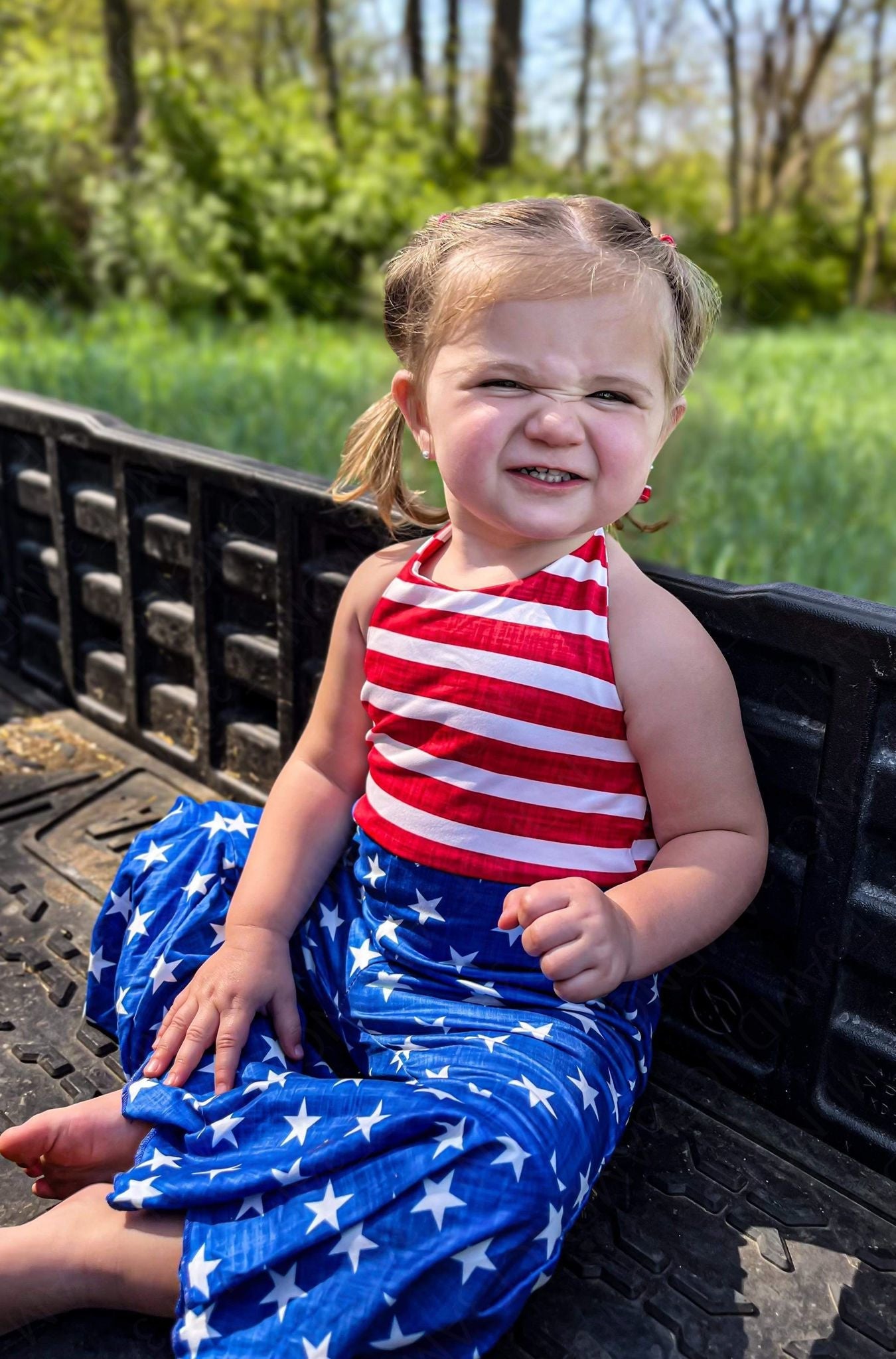 STARS & STRIPES HALTER JUMPER