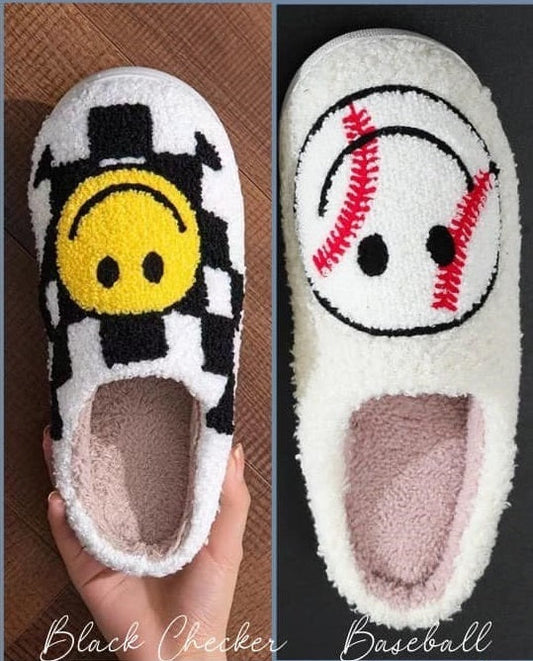 HAPPY BASEBALL SLIPPERS