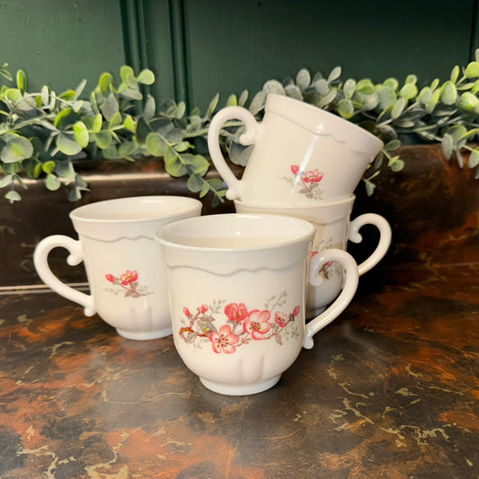 PERFECTLY PINK FLORAL TEACUPS