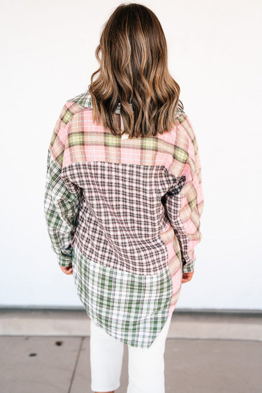 THE LIZZY PLAID BUTTON-UP