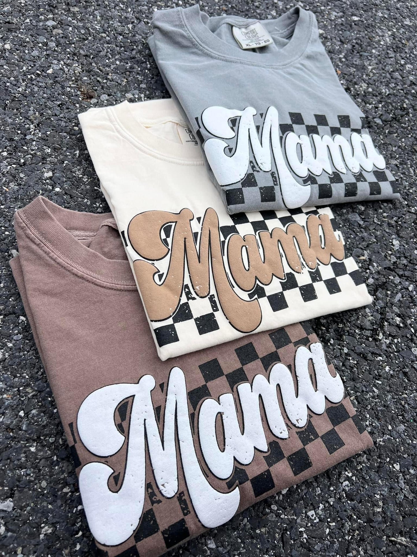 {EARTH TONED} CHECKERED MAMA