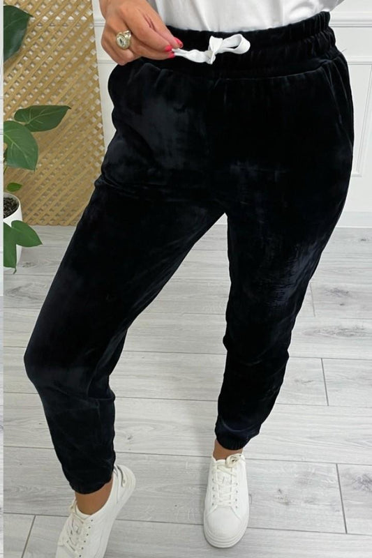 THE CHARLIE VELVET JOGGERS