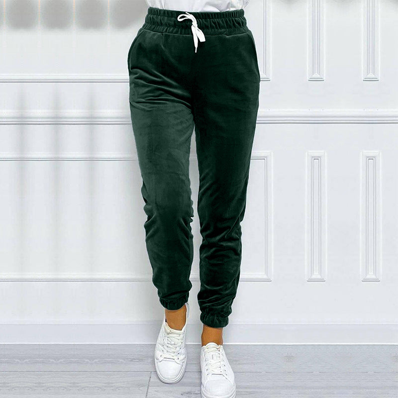 THE CHARLIE VELVET JOGGERS